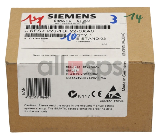 Simatic S7-200, E/A Numérique Em 223, 6Es7223-1Bf22-0Xa0 (Ns)