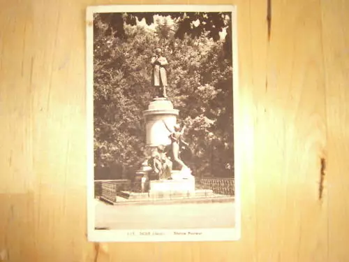 carte postale ancienne dole (jura) - statue pasteur