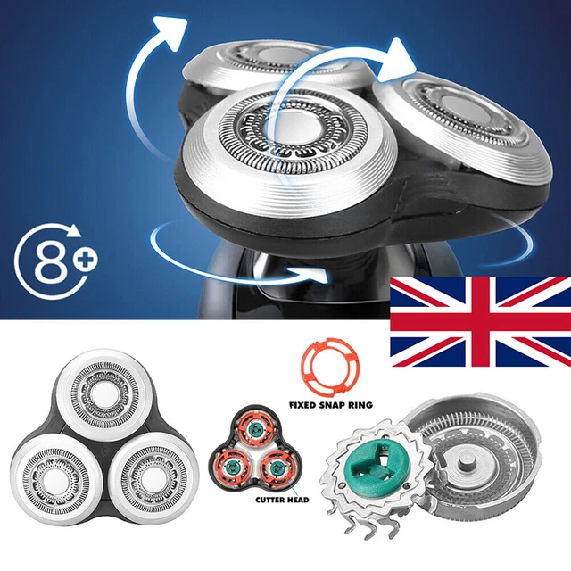 Replacement Shaver Shaving Heads for Philips Series RQ12 SH90/70 SH9000/7000 UK