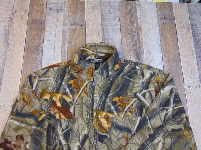 Winchester Mens XL RealTree Fleece Camo Jacket Zip Timber Hunting