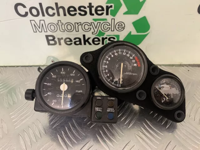 Honda Cbr 400 Nc23 Tri-Arm Clocks Speedo Dash Year 1987-89 (Stock 969)