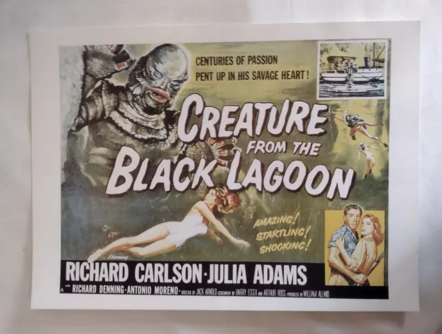 Creature From The Black Lagoon - 30 X 22 cm Film Advert Poster Cinema
