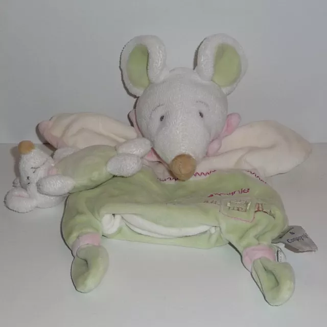 Kuscheltuch Maus Doudou et Compagnie - Barbotine