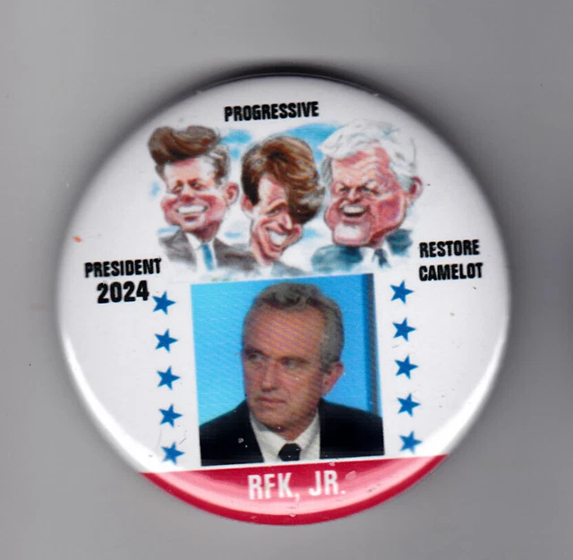 ROBERT KENNEDY JR RFK Jr President 2024 Political Button John Robert Sr