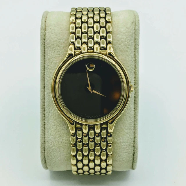 Movado Swiss Quartz Museum Model #87-33-866 Mens Wrist Watch #577.464