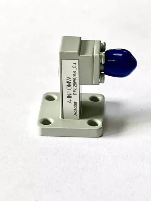 28WCAK_Cu Right Angle Rectangular Waveguide to Coaxial Adapter 26.5-40GHz WR28 