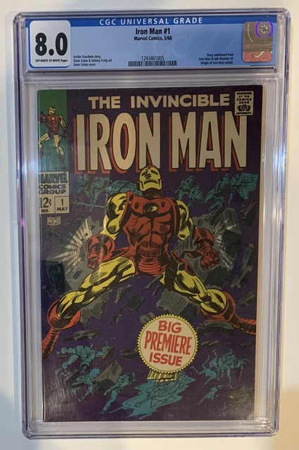 (1968) IRON MAN #1 CGC 980 OW/WP! Origin Retold! Gene Colan Art!