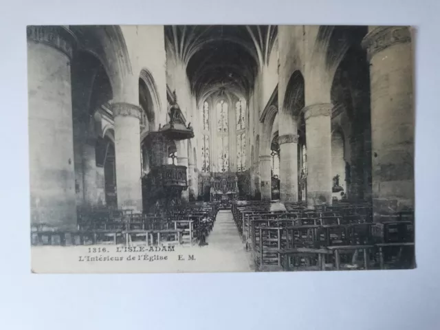 CPA 95 L'Isle-ADAM - L'Intérieur de l'Eglise