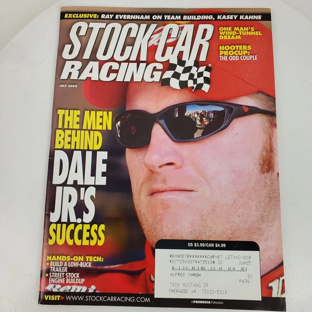 STOCK CAR RACING Magazine July 2004 Men Behind Dale Earnhardt Jrs ...