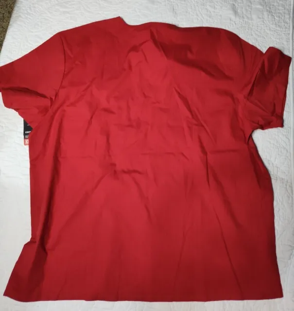 DICKIES EDS SIGNATURE Unisex V-Neck Scrub Top , Red, Size XL $14.99 ...
