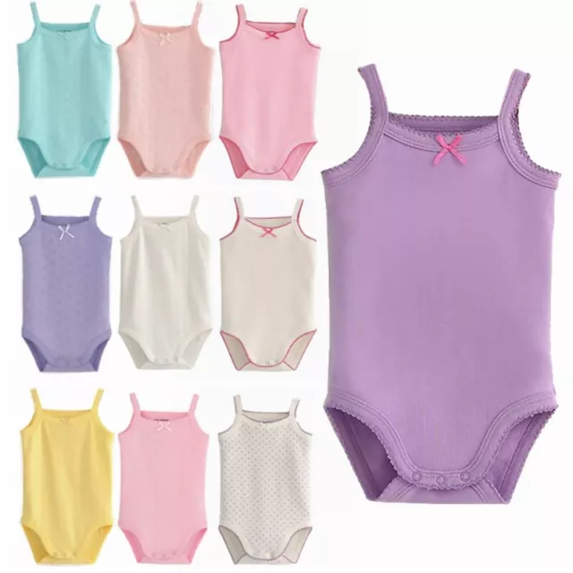 Infant Baby Girl Casual Romper Sleeveless Bodysuit Newborn Jumpsuit Playsuit Top