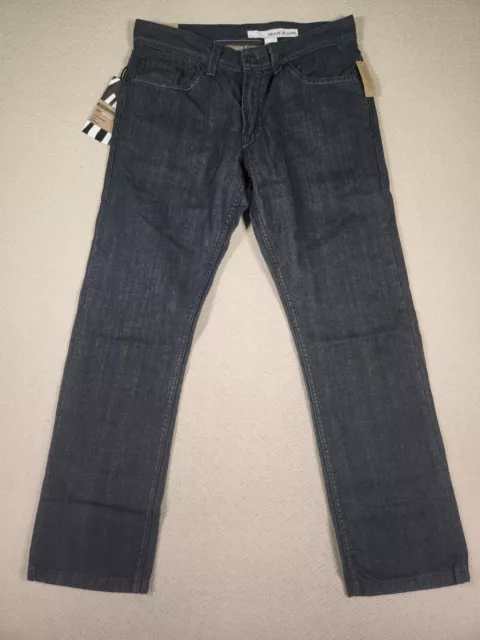 DKNY Jeans Mens 30x30 Bleecker Slim Fit Low Rise Blue Denim Dark Wash NWT 7