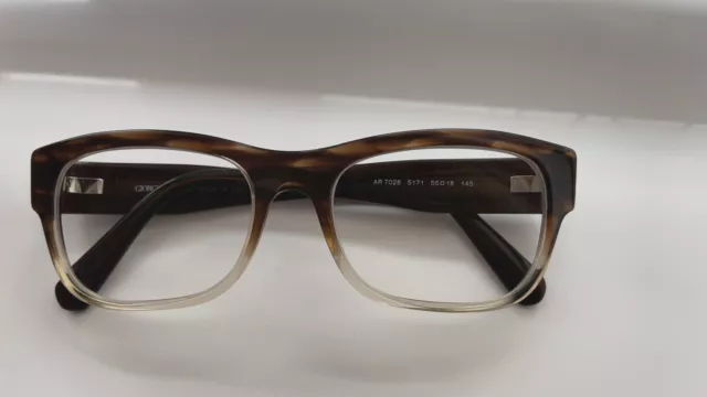 Giorgio Armani Brown Unisex Eyeglasses AR7026 55x18 145 Bag Plastic Glasses