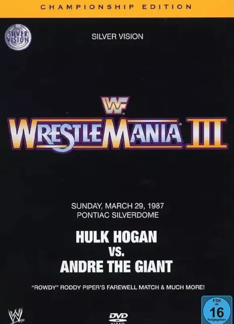 Wrestlemania 3 (DVD) WWE/WWF / NEU/OVP / OOP / CHAMPIONSHIP EDITION