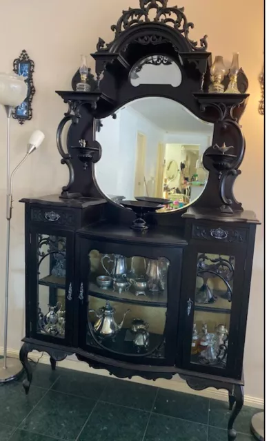antique buffet / display cabinet
