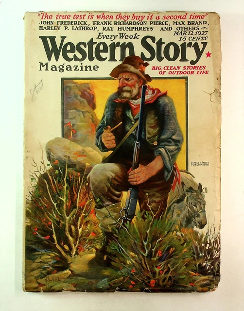 Western Story Magazine Pulp 1st Series Dec 3 1927 Vol. 67 #6 GD/VG 3.0