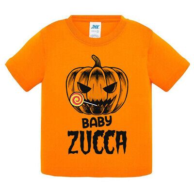T-shirt bimbo bimba maglietta Baby zucca, regalo festa Halloween divertente