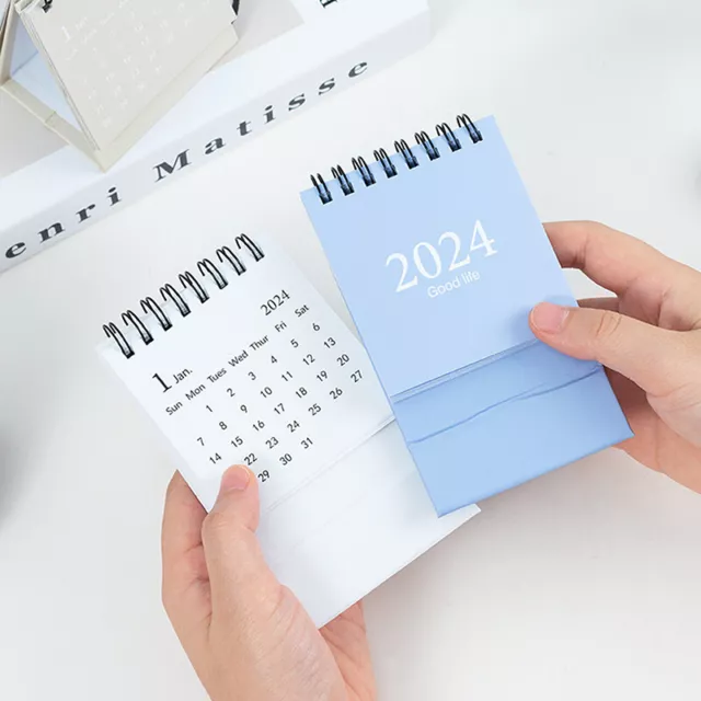 Calendario 2023/2024 delicado escritorio simple fresco y de alta gama mini nota de escritorio SN❤
