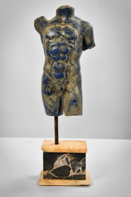 Sculpture torse en lapis-lazuli, XIXe siècle
