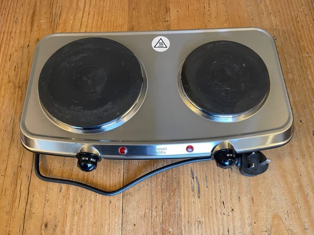 RUSSELL HOBBS 2 Plate Mini Hot Plate Hob 15199 1500 W Stainless