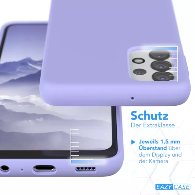 Für Samsung Galaxy A32 5G Handyhülle Silikon Case Schutz Hülle Back Cover Lila 3