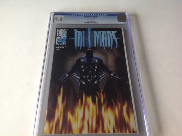 Inhumans V2 1 Cgc 9.8 White Pages Rare Dynamic Forces Variant Marvel Comics