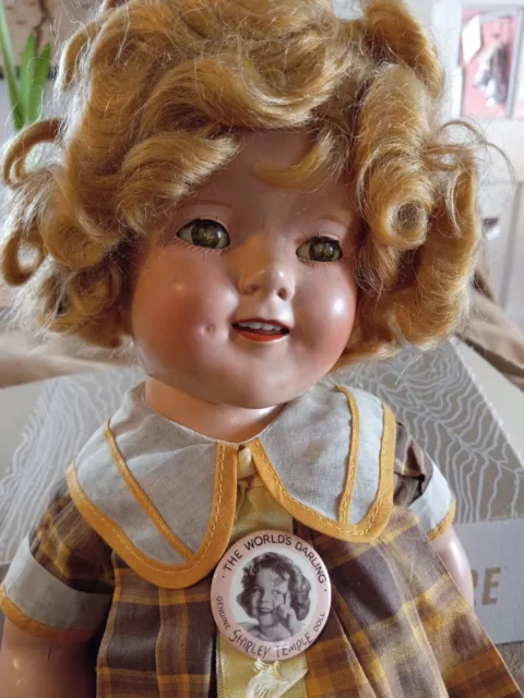 Shirley Temple IDEAL Doll 1930's With Clothes