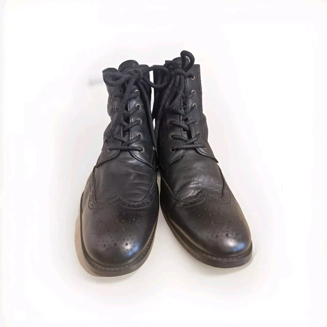 JOHN TIMPSON SOLE Lace Up Bleack Leather Mens Size 11 £29.99 PicClick UK