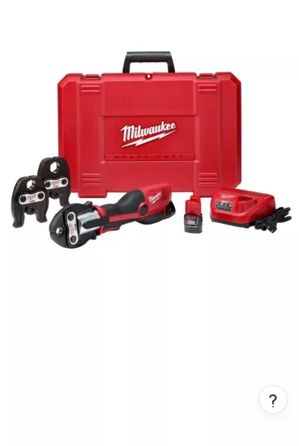 Milwaukee M12 Force Logic Press Tool Kit with 3 Jaws And Two Batteries 2473-22