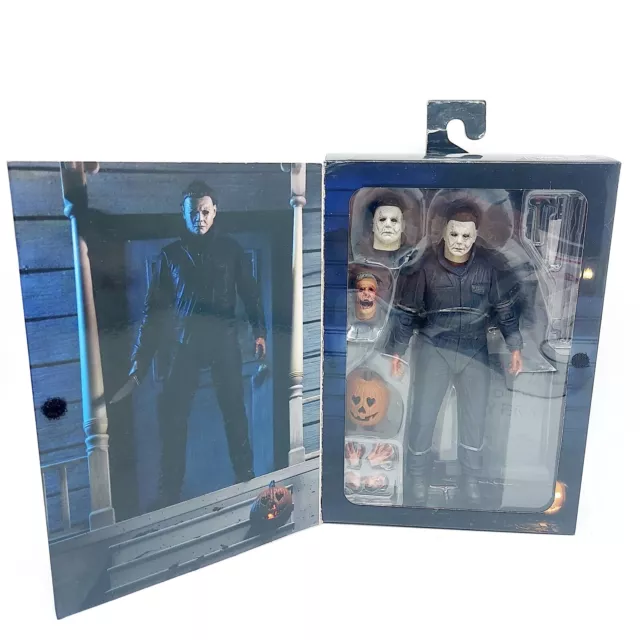 NECA HALLOWEEN - Ultimate Michael Myers Action Figure W/ Light Up Pumpkin New