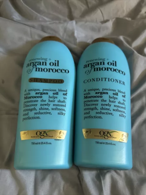 OGX Renewing Argan Oil of Morocco Shampoo And Conditioner 25.4 oz Cruelty Free
