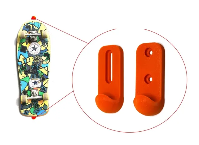 2 X Storage Rack Wall Mount Holder Display Brackets For Skateboard Longboard New