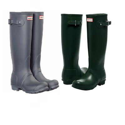 hunter tall matte rain boots