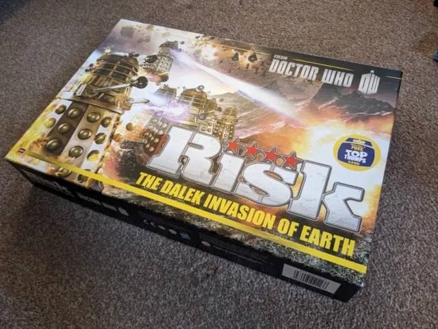 Doctor Who RISK: The Dalek Invasion of Earth Board Game BBC 2014 NEVER USED