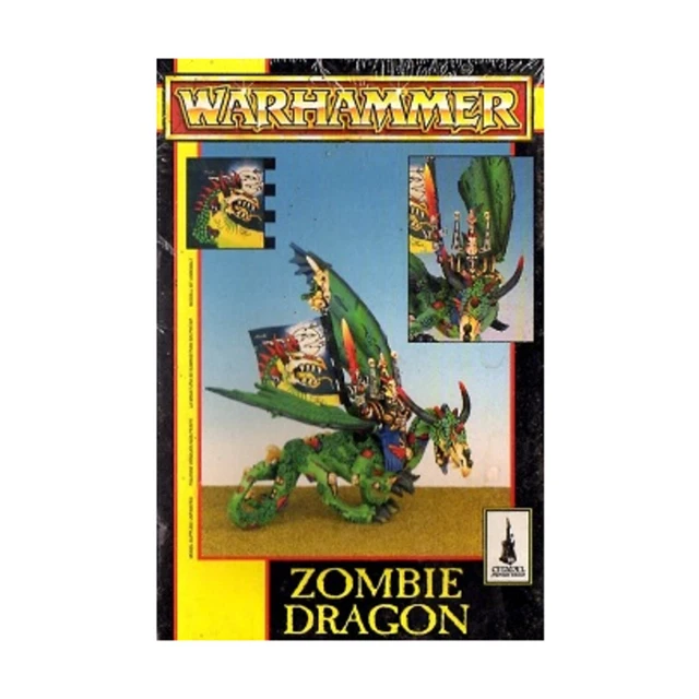 Games Workshop WHF Vampire Counts Zombie Dragon w/Wight Rider VG