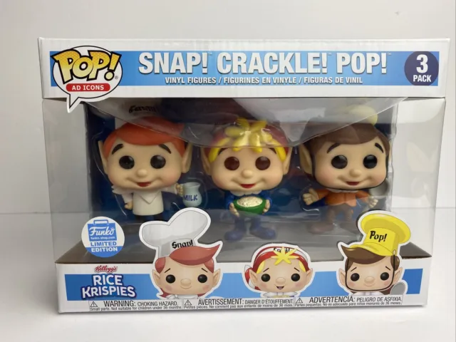 Funko Pop! Ad Icons 3 Pack Rice Krispies Snap! Crackle! Pop! Shop Exclusive