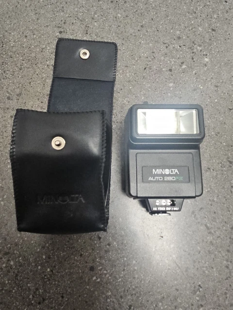 Minolta 280PX Auto Flash Shoe Mount for X700 X570 X370 XG Tested Working