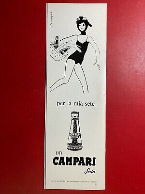 (MC55) CAMPARI SODA ill. Marangolo 37x11 cm Pubblicità Advertising Clipping