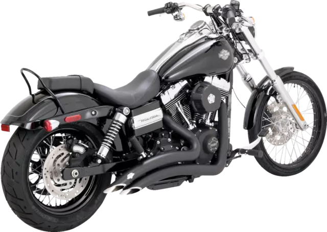 Vance & Hines Big Radius Black Exhaust fits 2006-2017 Harley Dyna FXDB FXDL FXDC