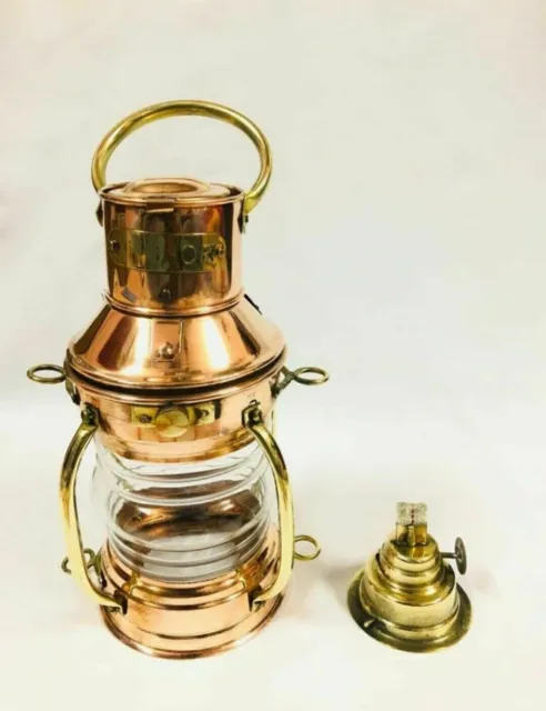 Nautische Öllampe aus Messing, 25,4 cm, Schiffslaterne, Marine-Ankerlampe,...