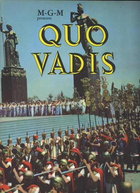 Robert Taylor Deborah Kerr Quo Vadis Program Book Great Photos Inside
