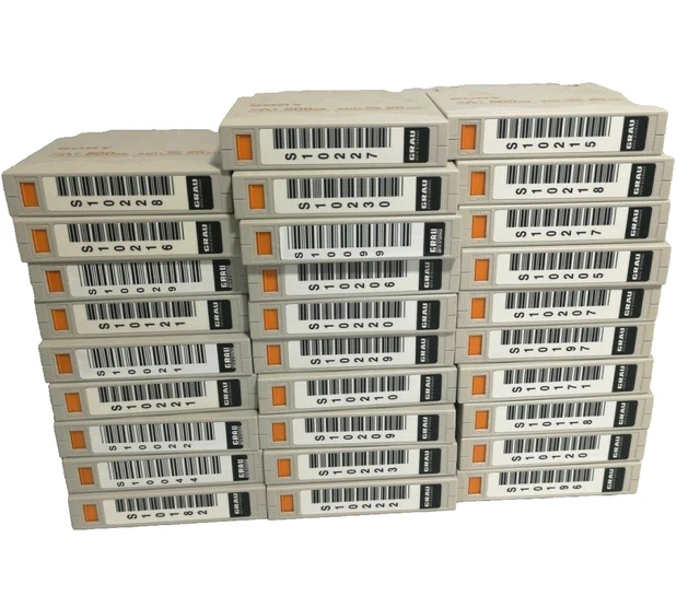 Lot of 29 - Sony 500GB SAIT1-500 Tape Data Cartridge 64K 600m