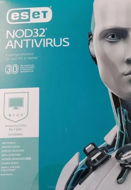 ESET NOD32 Antivirus  - 3 PCs/1 Year , North America - Windows - [Download]