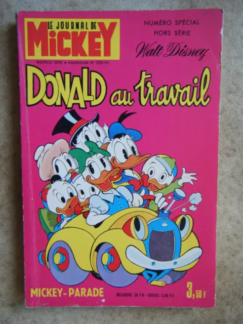 Mickey Parade N°1029 Bis Donald Au Travail 1972