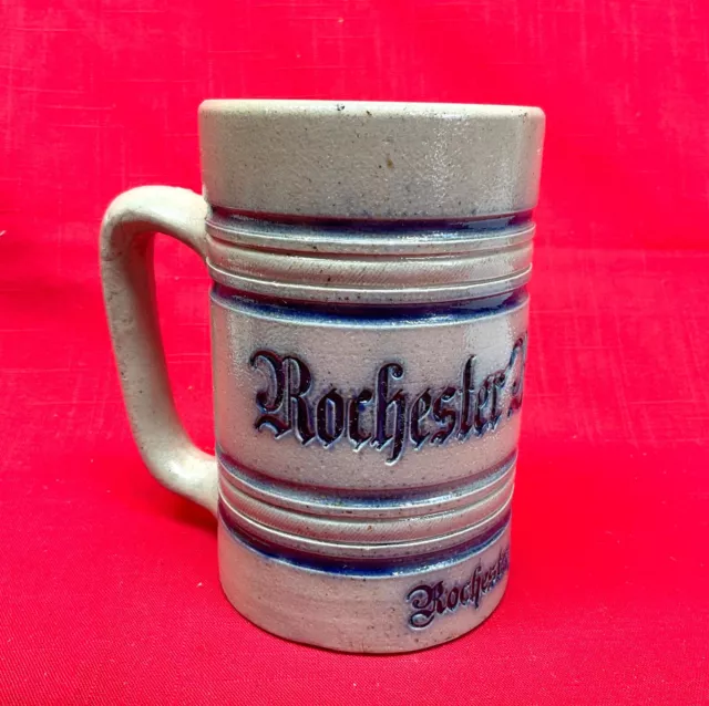 Antique Early Stoneware Pre Prohibition Beer Mug Rochester Ny Brewing Co.