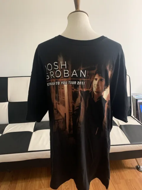 Josh Groban Straight to You Tour 2011 T-Shirt Merch Concert Anvil Size XL