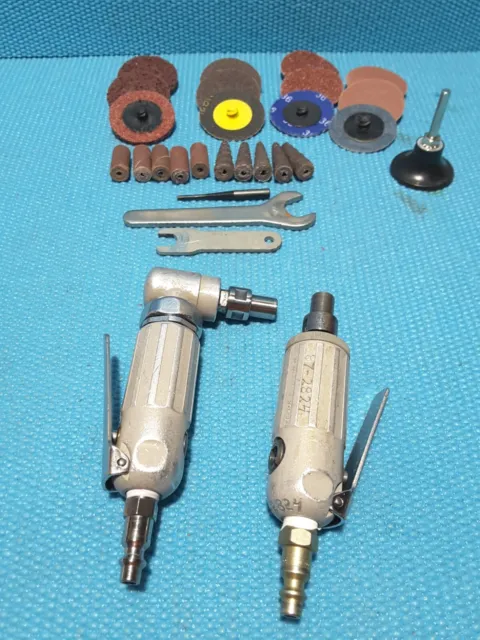 Dotco Die   Grinder  Lot Of  2 Dotco.  12,000 and 25,000 RPM,  Collet  1/4.