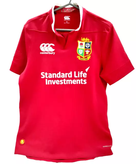 Rugby top British Lions 2005 NZ tour with stamp red size M Std Life Vaposhield