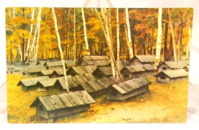 Vintage Postcard 1957  Indian Cemetery Crystal Falls and Iron River, MI