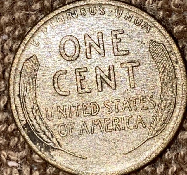 1 US Lincoln Wheat Cent Penny Roll 1909-S/1909 VDB BU+ RD (50 Coins) Old Vintage 5